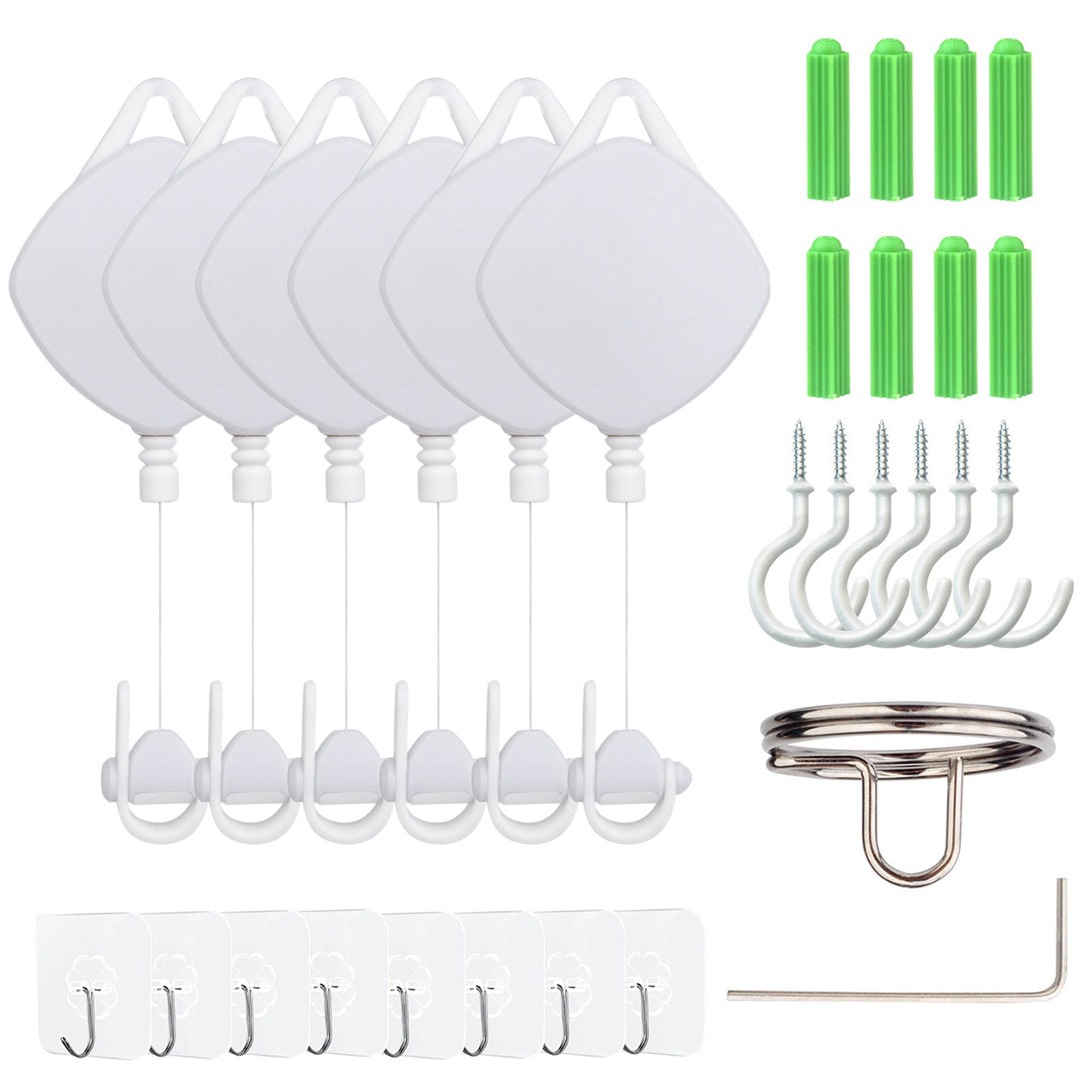 MFTDE 6Pcs Telescopic Ceiling Pulley for HTC Vive Pro Oculus Rift Oculus Quest Link Oculus Quest 2 VR Cable Management System MFTDE 6Pcs Telescopic Ceiling Pulley for HTC Vive Pro Oculus Rift Oculus Quest Link Oculus Quest 2 VR Cable Management System